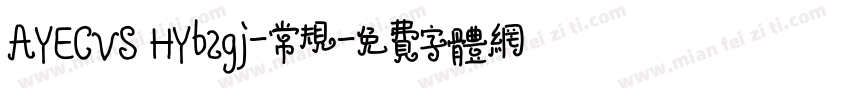 AYECVS HYb2gj-常规字体转换
